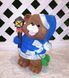 buy New Year's garden figure Bear in blue suit with a lantern 6