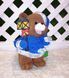 buy New Year's garden figure Bear in blue suit with a lantern 1