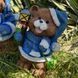 buy New Year's garden figure Bear in blue suit with a lantern 7