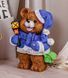 kaufen Neujahrsgartenfigur B&auml;r im blauen Anzug mit Laterne 1
